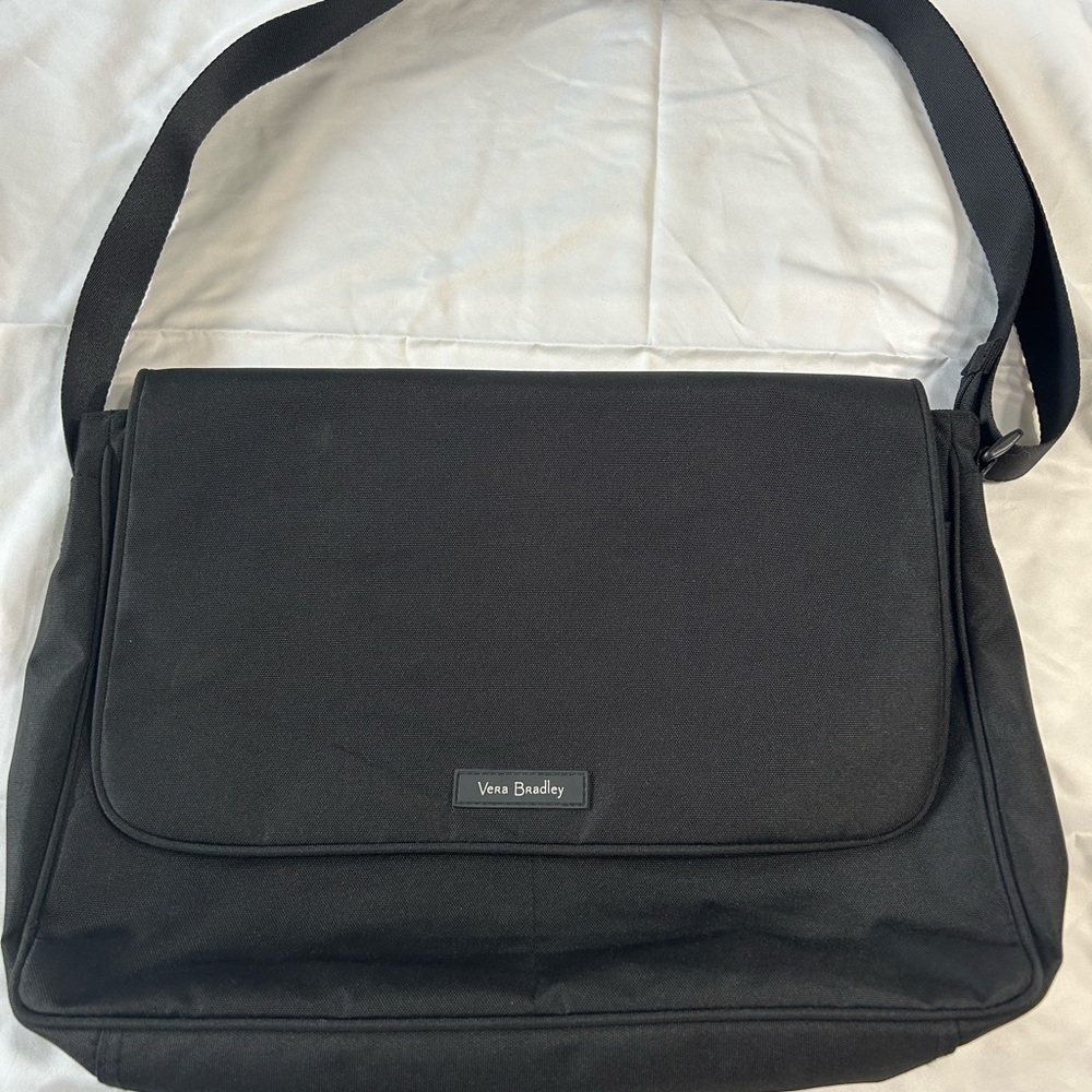 Vera Bradley Classic Black Messenger Bag